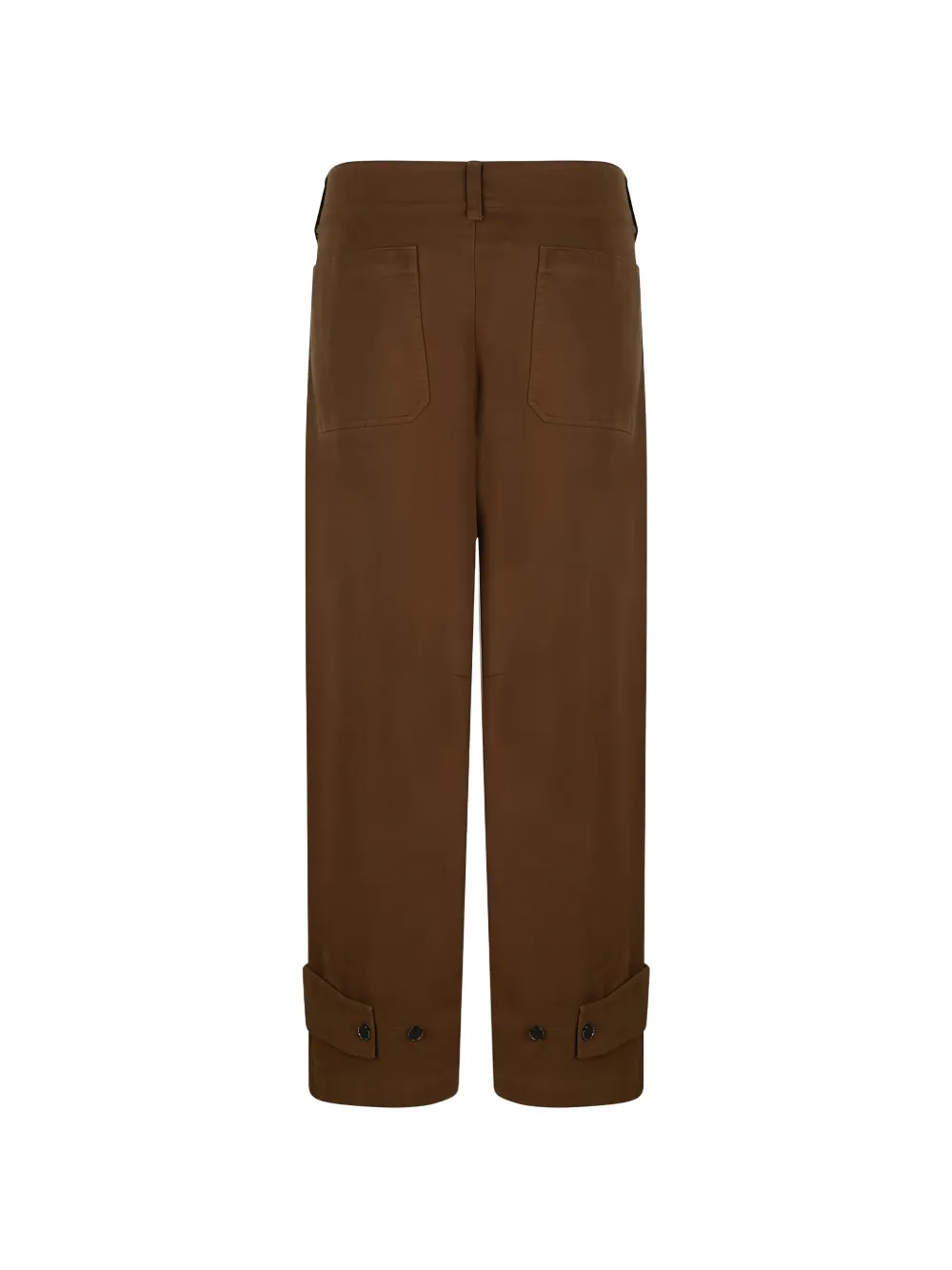  Frame Button Cuff Trousers - Brown 