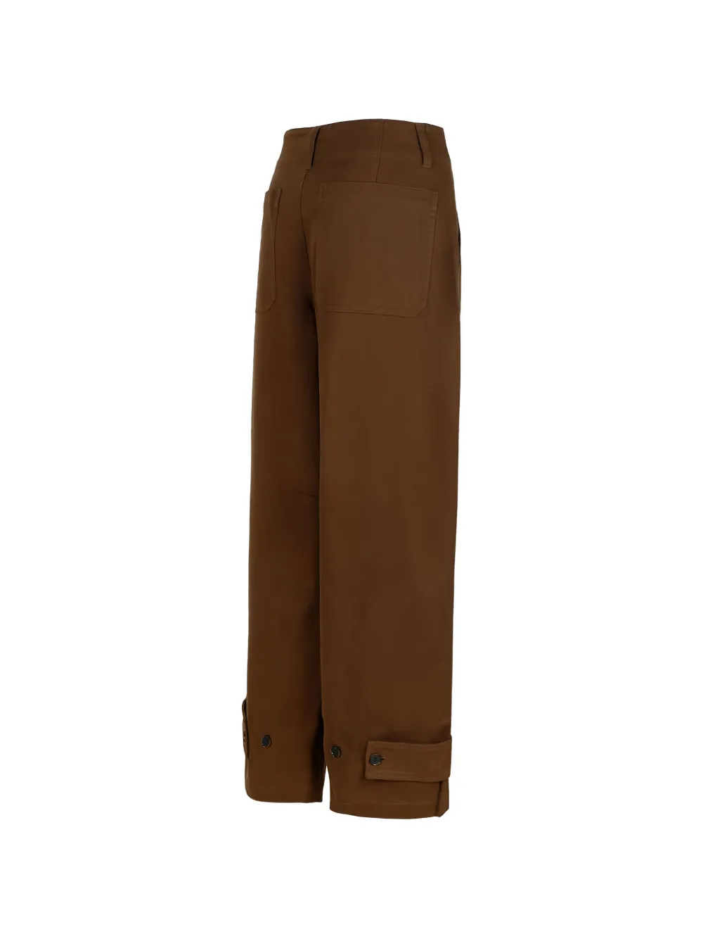  Frame Button Cuff Trousers - Brown 