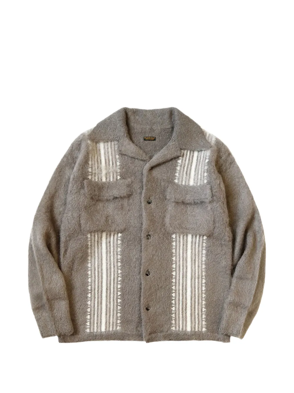 KAPITAL 7G mohair knit board shirt - Toni neutri