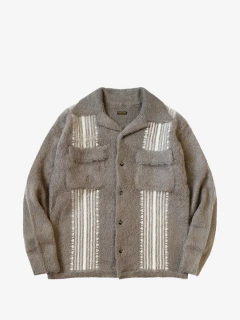 KAPITAL 7G mohair knit board shirt