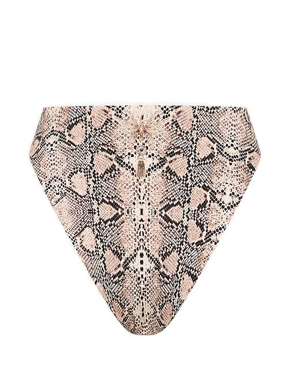  Camilla High-waist Printed Bikini Bottoms - Neutrals 