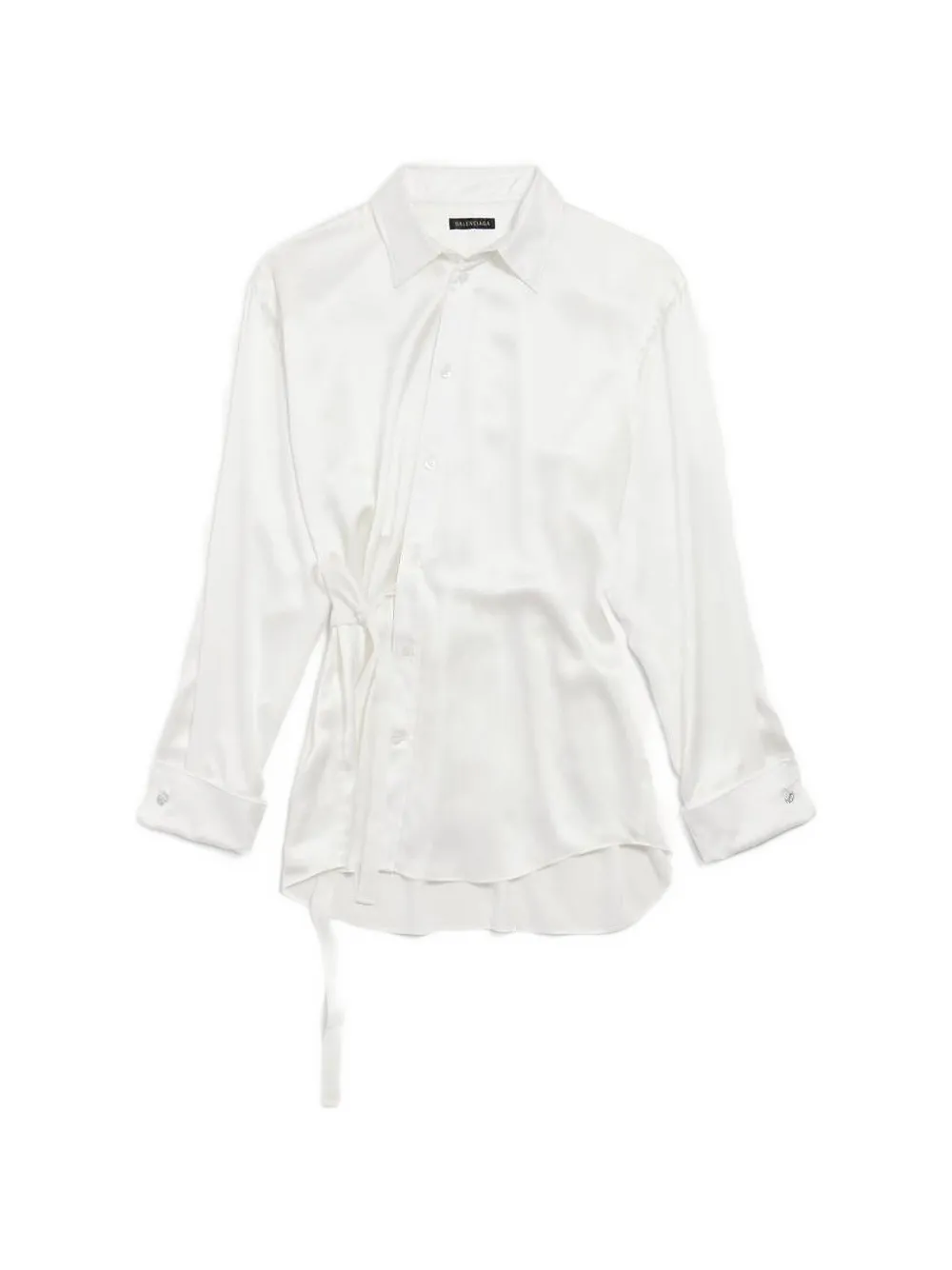Balenciaga Shirt met gestrikte taille Wit