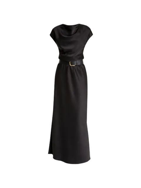 Vince cowl-neck belt dress