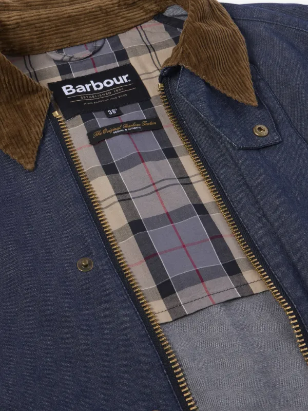 Barbour コーデュロイカラー デニムジャケット | ブルー | FARFETCH JP