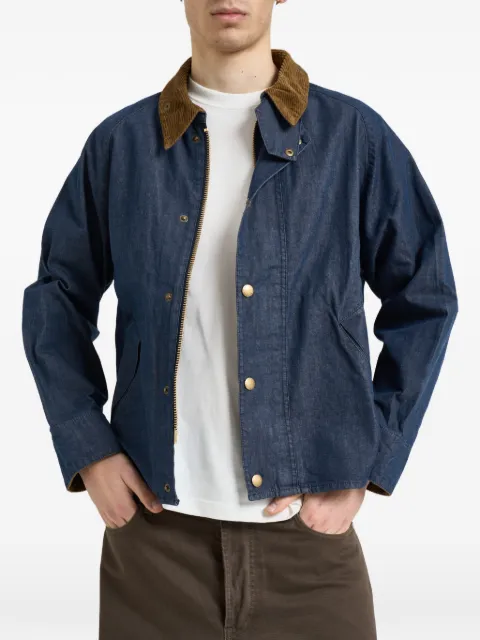 Barbour corduroy-collar denim jacket