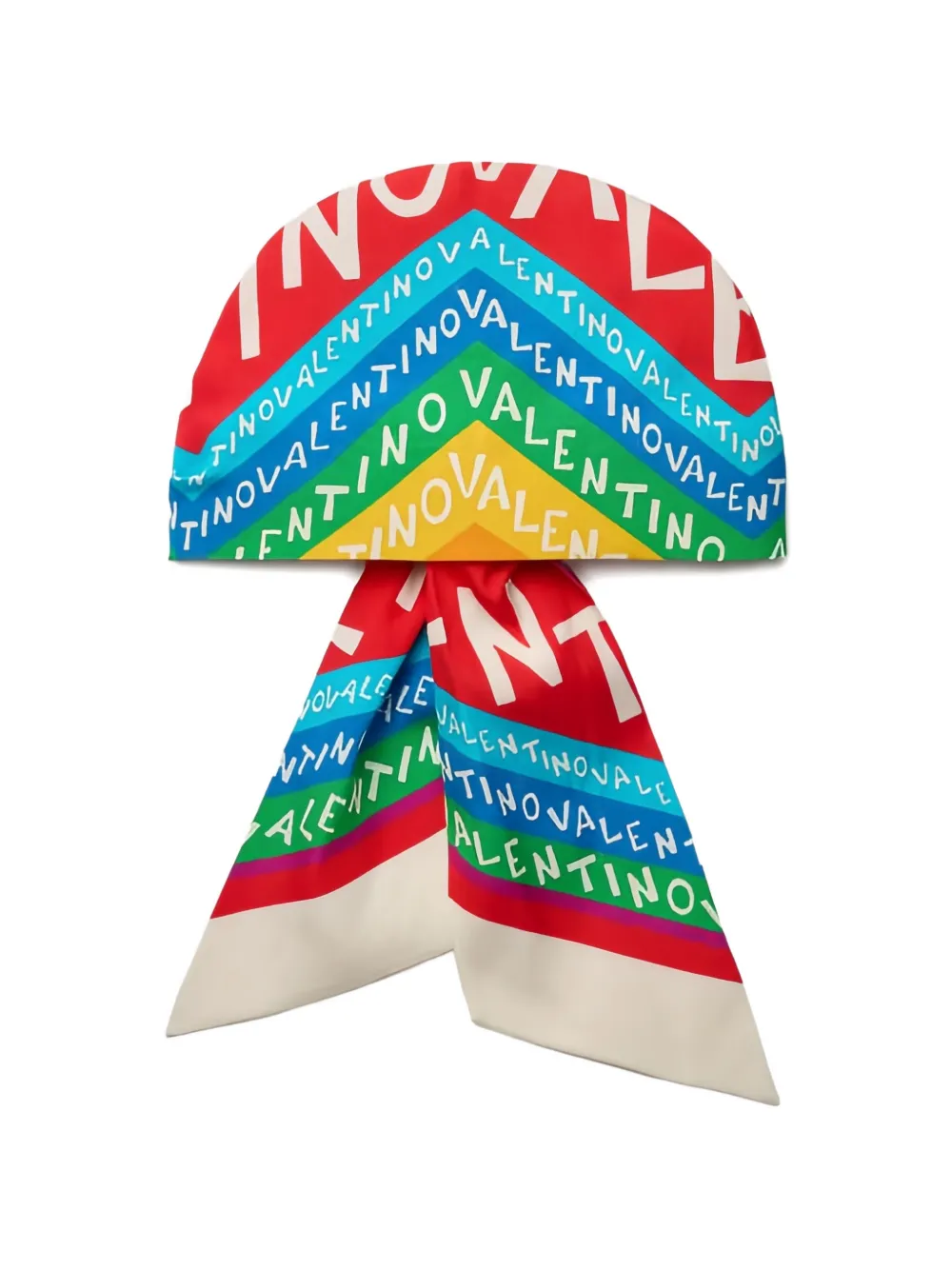 Valentino Garavani printed silk headband - Rosso