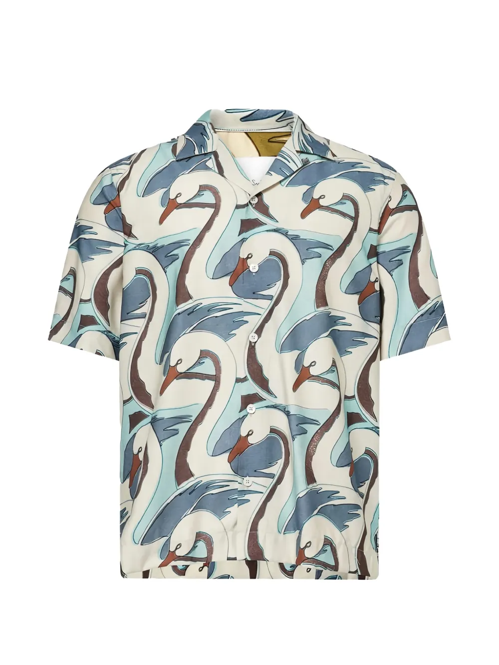 Paul Smith swan-print shirt - Toni neutri