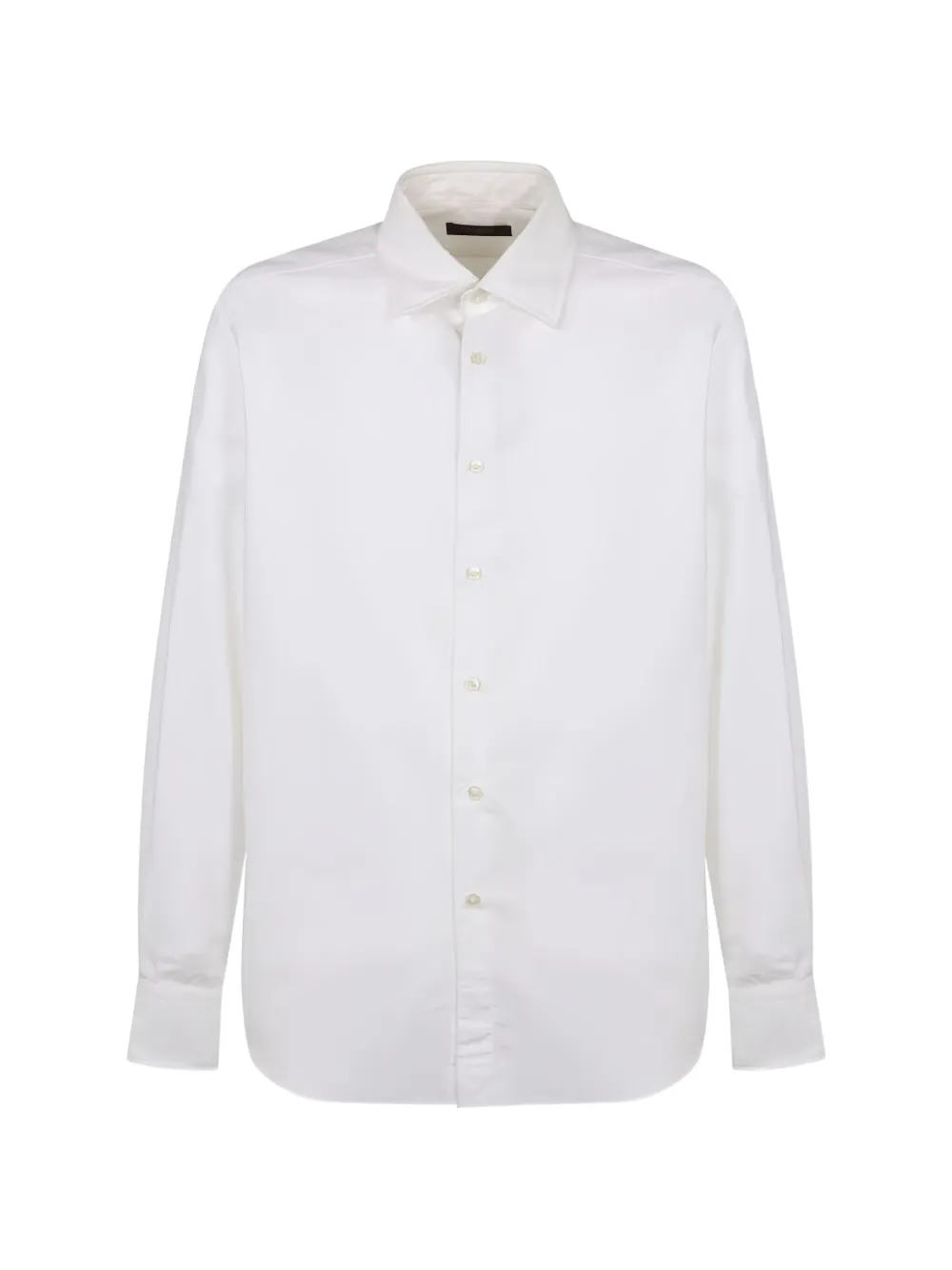 slowear rounded-hem shirt - Bianco