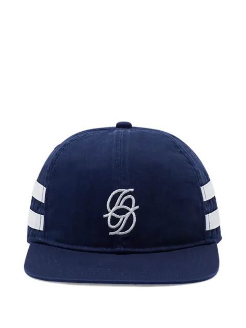 Drôle De Monsieur logo striped baseball cap