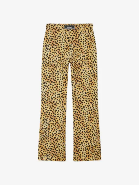 Versace Kids расклешенные брюки Cady