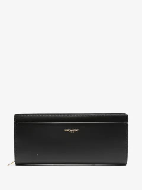 Saint Laurent grand portefeuille zippé