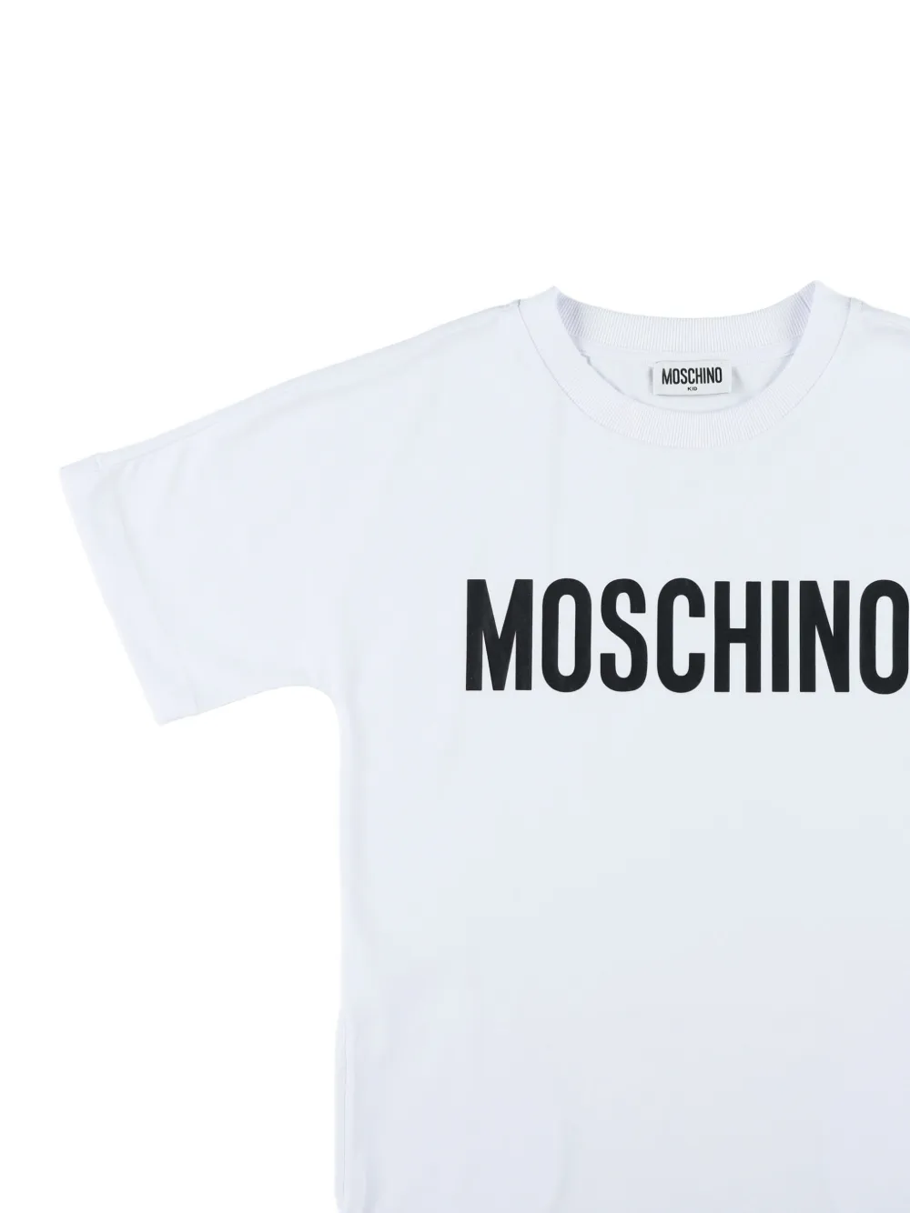 Moschino Kids T-shirt met logo Wit
