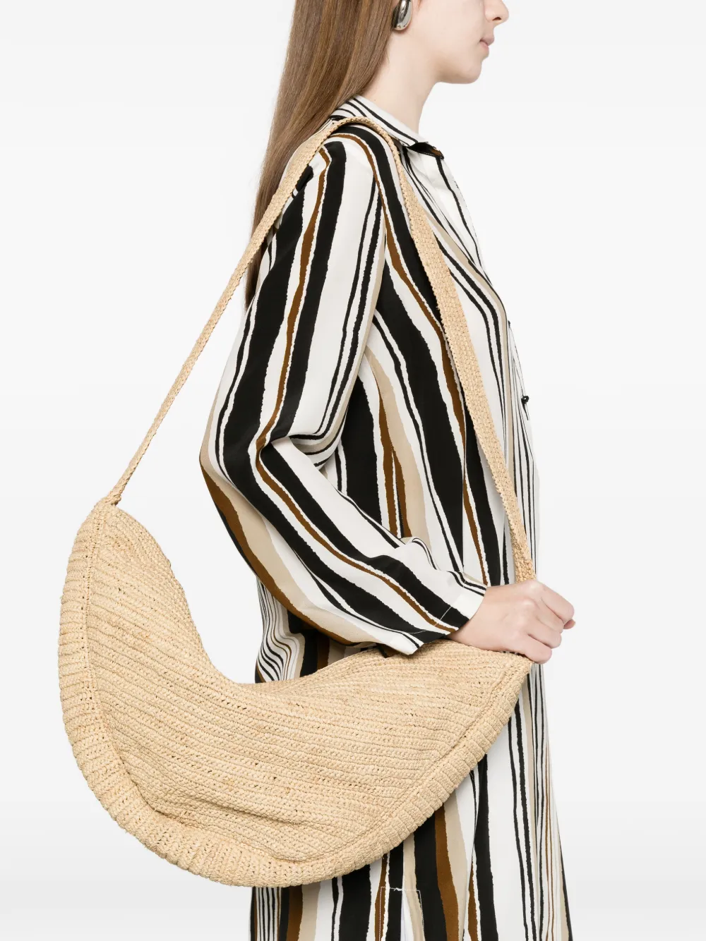  Ibeliv Luna Raffia Tote Bag - Neutrals 