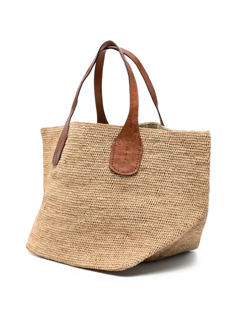  Ibeliv Tokyo Ii Raffia Handle Tote Bag - Neutrals 