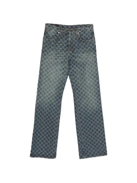 Gucci Jeans mit Monogrammmuster