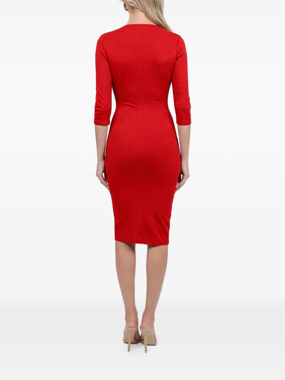 ROSERRY Midi-jurk met rits Rood