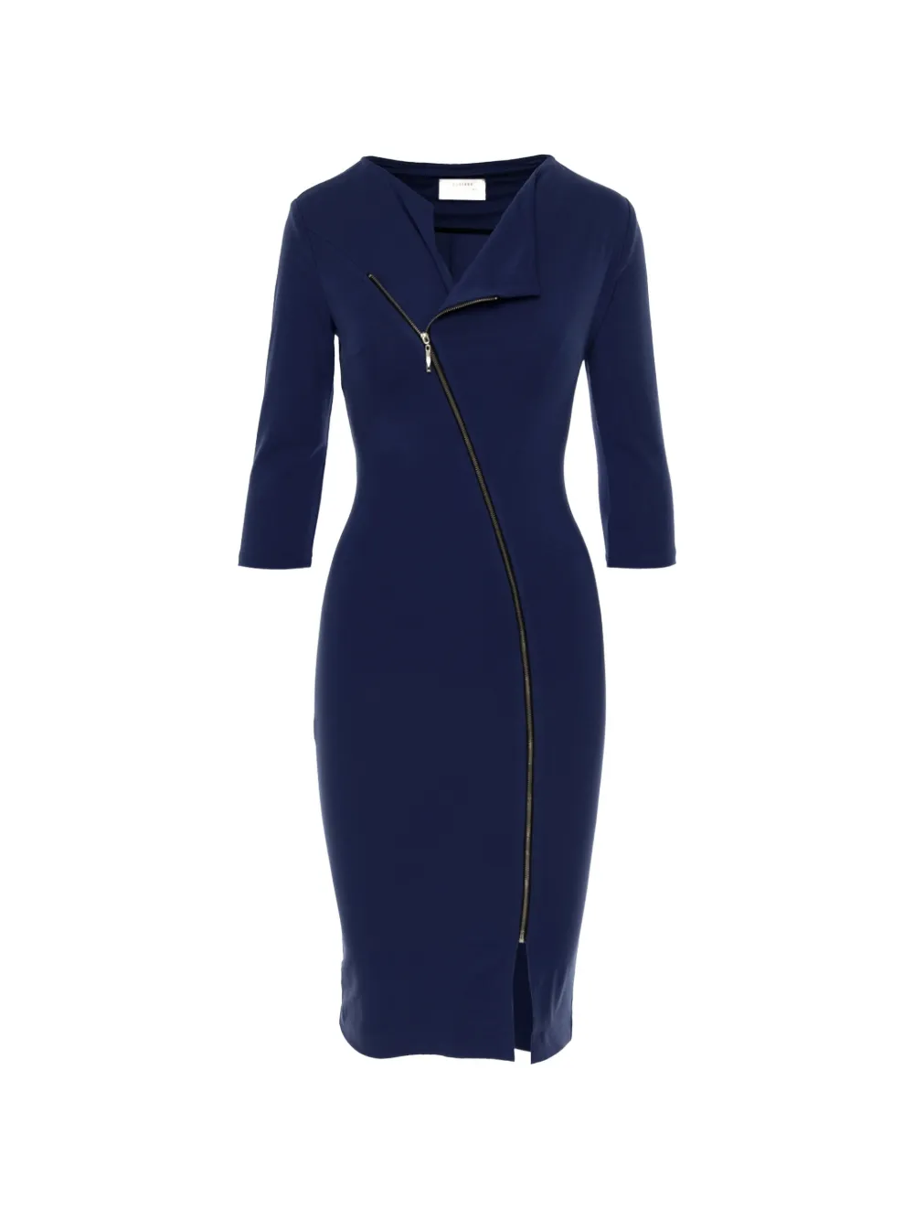 ROSERRY V-neck zip-fastening midi dress - Blu