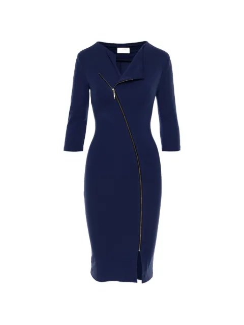 ROSERRY vestido midi con cierre y cuello en V