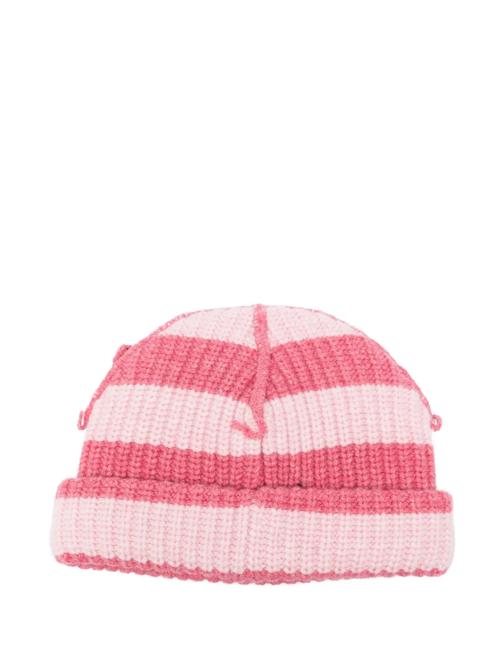 Chunky Ears Striped Beanie Hat