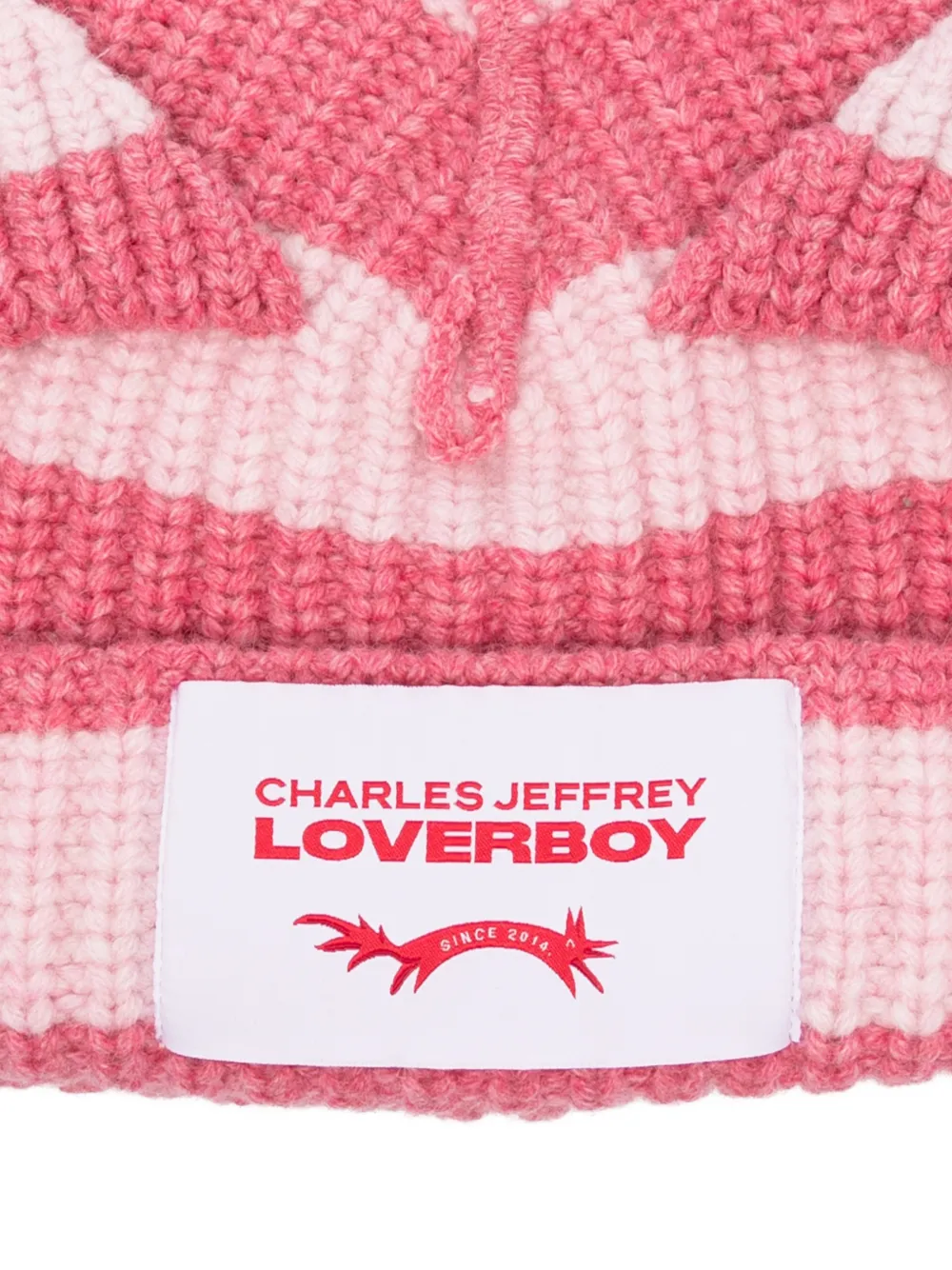 Chunky Ears Striped Beanie Hat