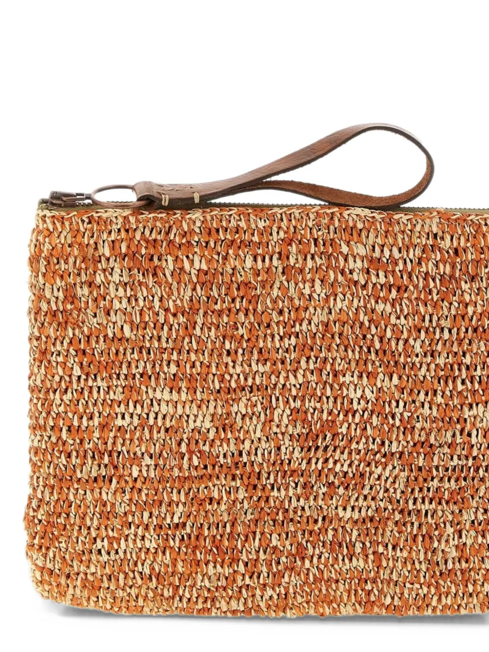 IBELIV Ampy raffia clutch bag Oranje