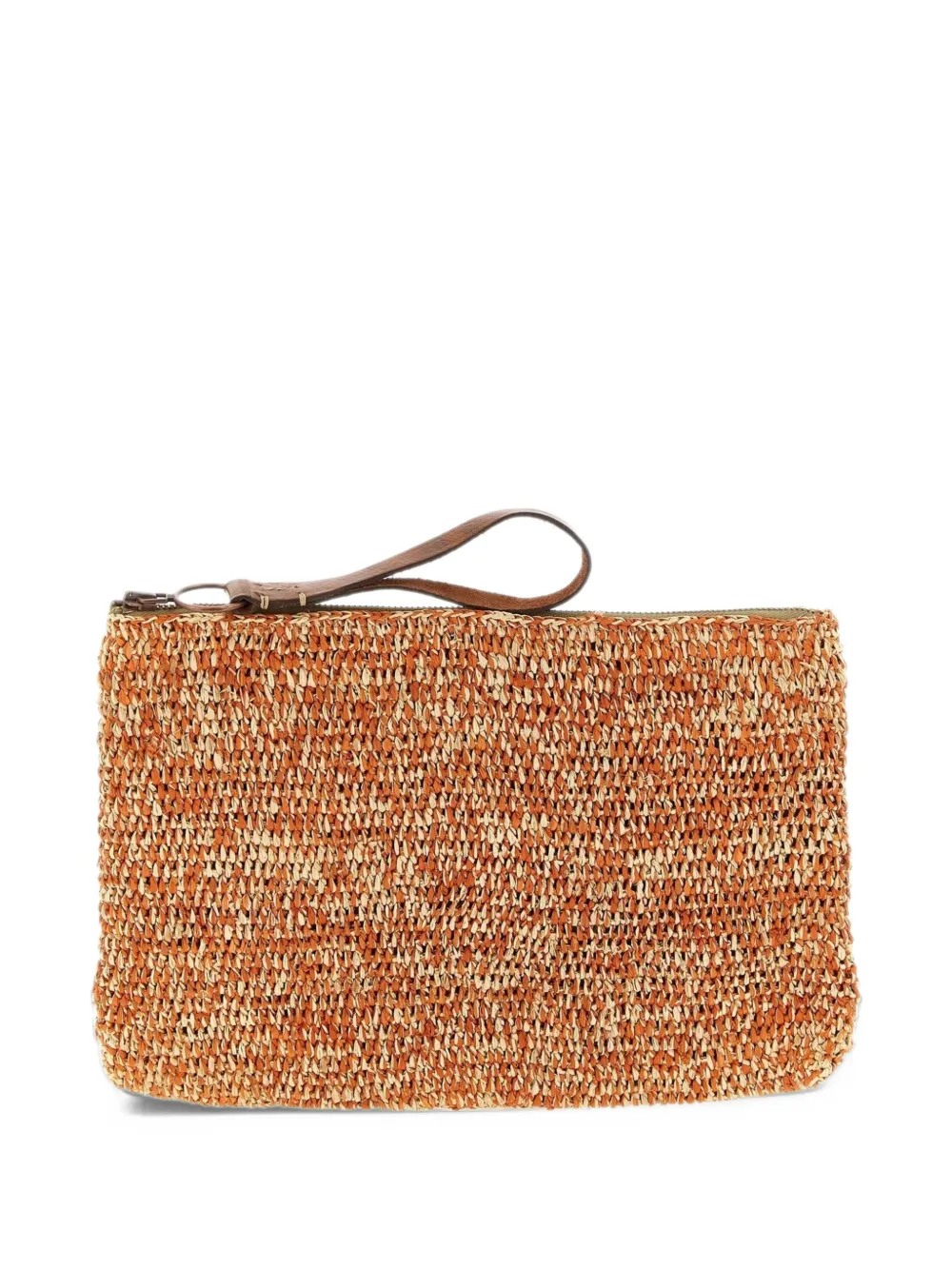 IBELIV Ampy raffia clutch bag - Arancione
