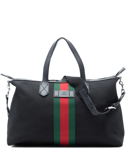 Gucci Pre-Owned 2016-2026 Techno Canvas Web travel bag