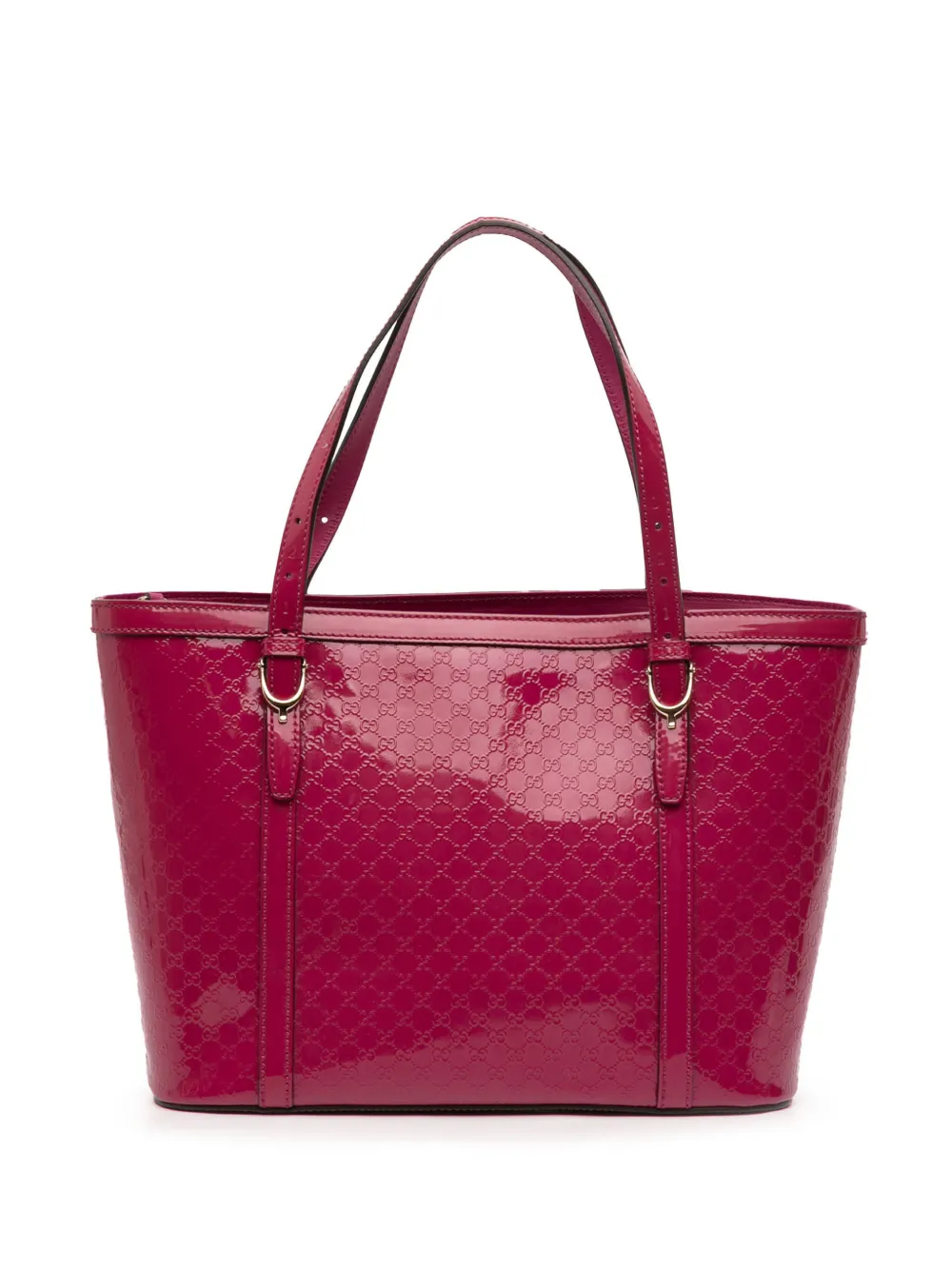 Gucci Pre-Owned 2016-2026 Patent Microguccissima Nice tote bag - Rosa
