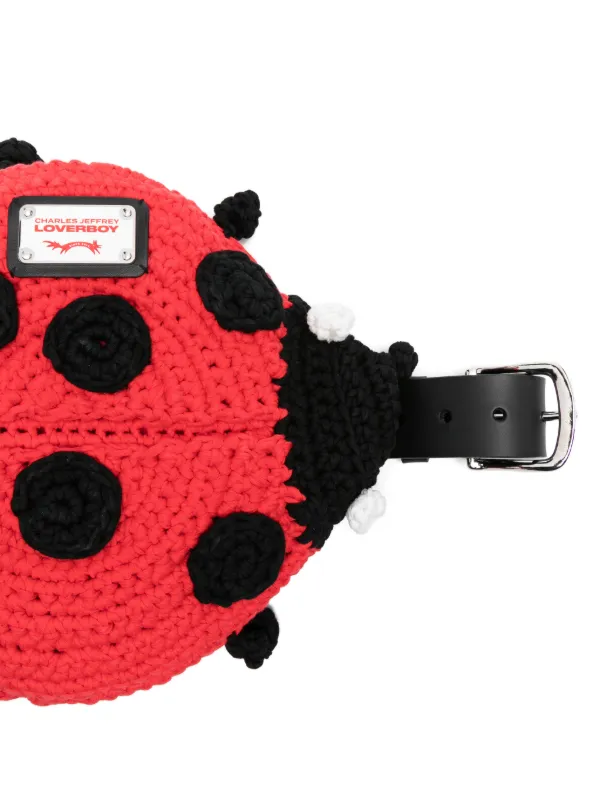 Charles Jeffrey Loverboy ladybug-appliqué Belt Bag | Red | FARFETCH