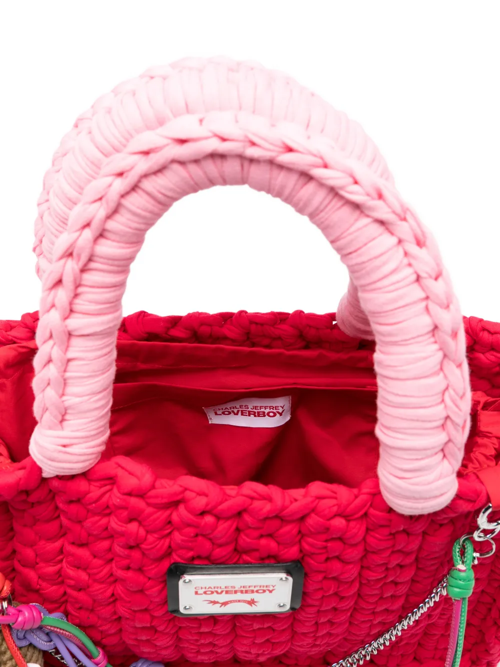 Charles Jeffrey Loverboy Heuptas met logoplakkaat Rood