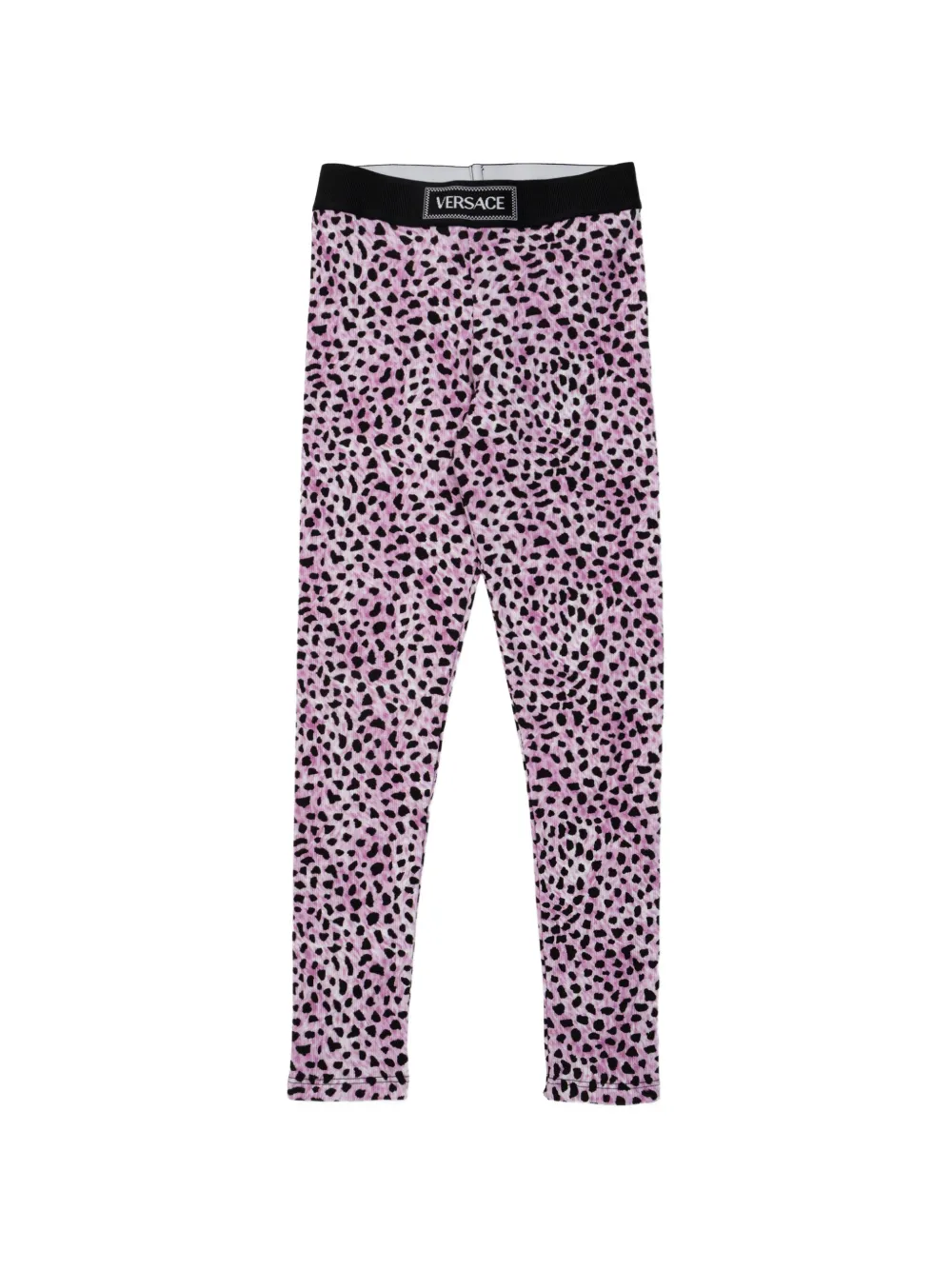 Versace Kids animal-pattern leggings - Rosa