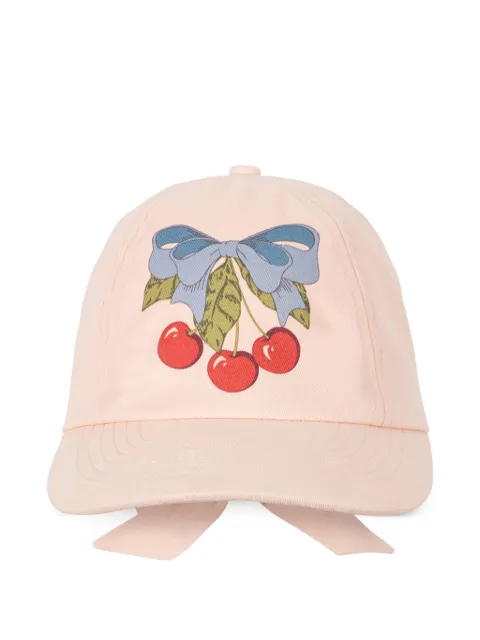 Konges Sløjd sombrero con cerezas estampadas