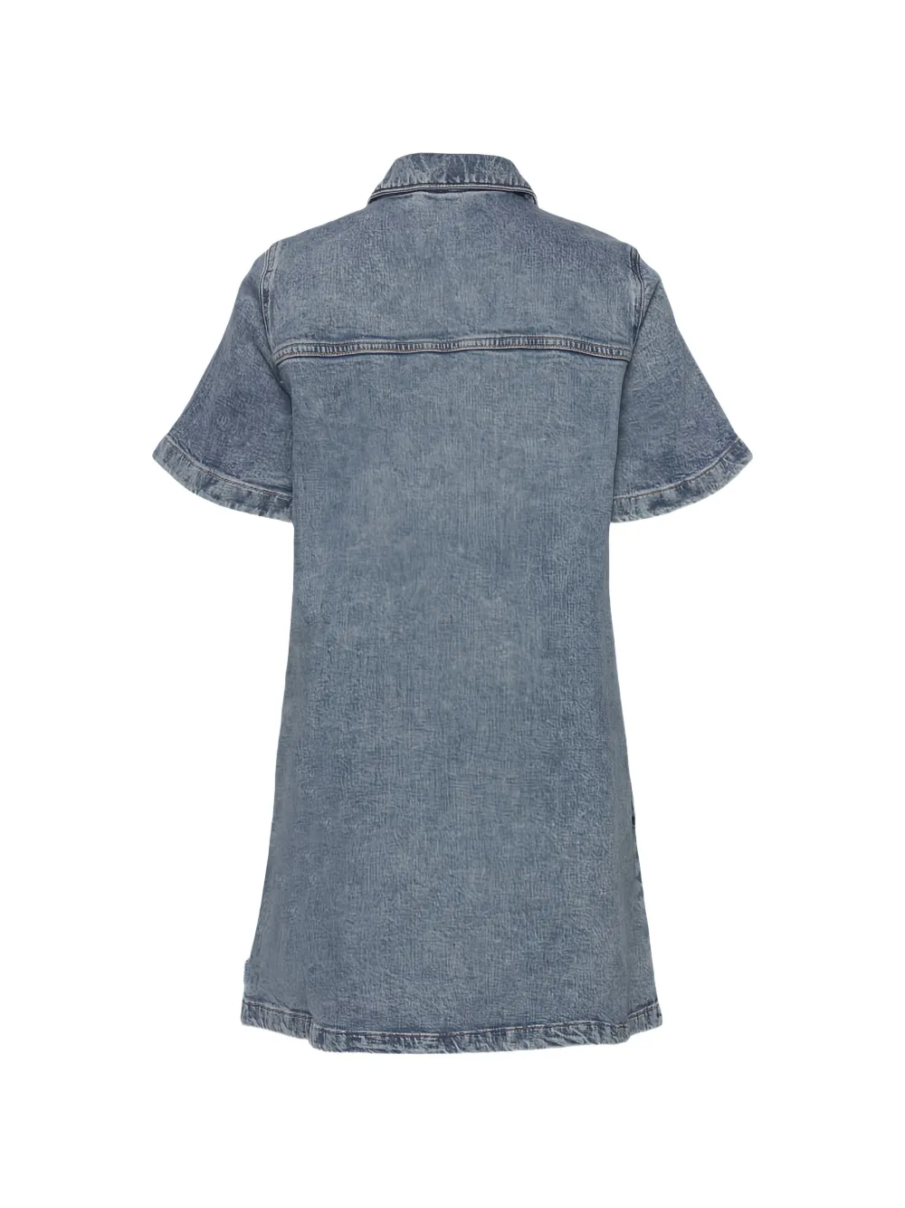  Hugo Buttoned Denim Mini Dress - Blue 