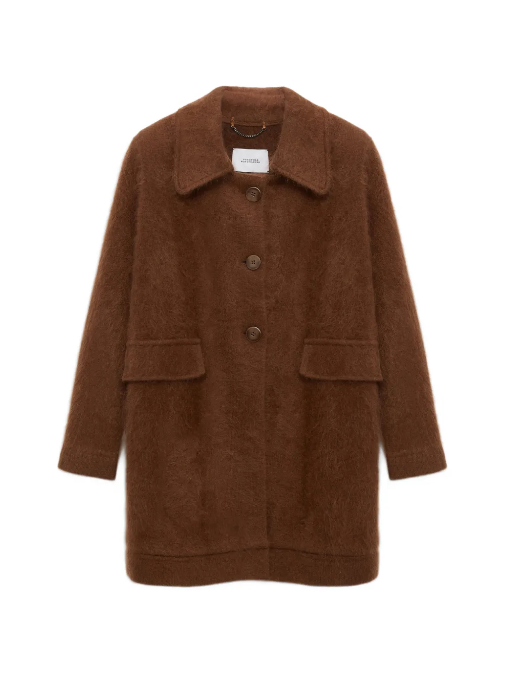 Dorothee Schumacher Giacca Fluffy Statements con applicazione - Marrone