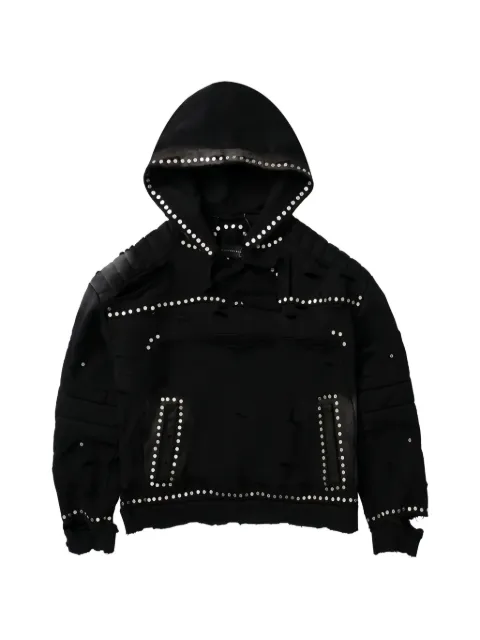 Who Decides War studded hoodie