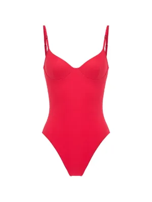 Let's Swim ロゴ ワンピース水着 | レッド | FARFETCH JP