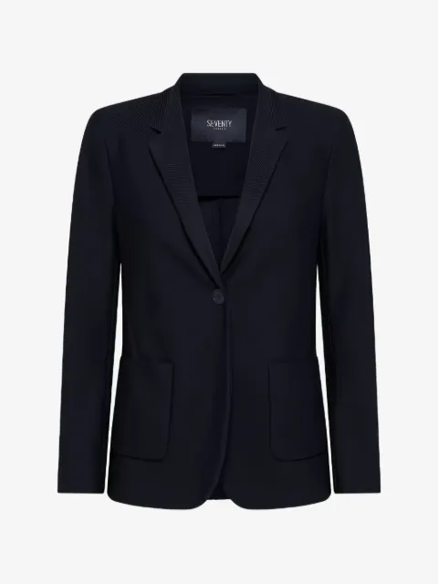 Seventy single-breasted patch-pocket blazer