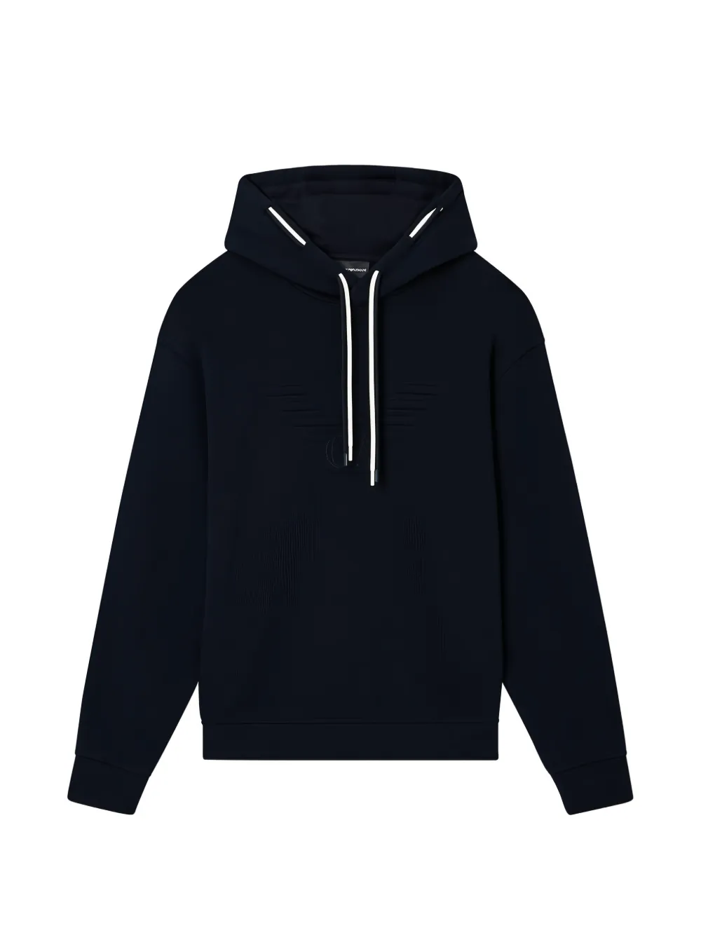 Emporio Armani double-drawstring hoodie - Blue