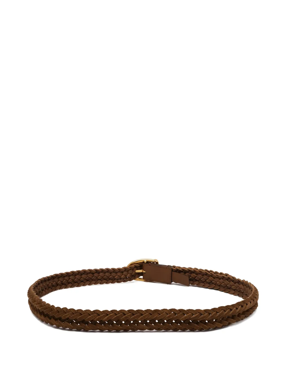  Tom Ford Braided Leather Belt - Brown 