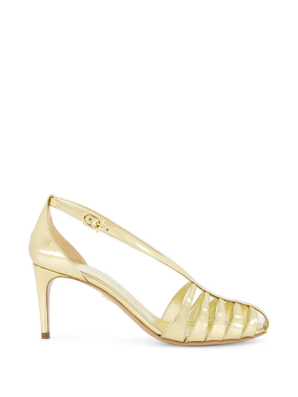 Ferragamo Leren sandalen Goud