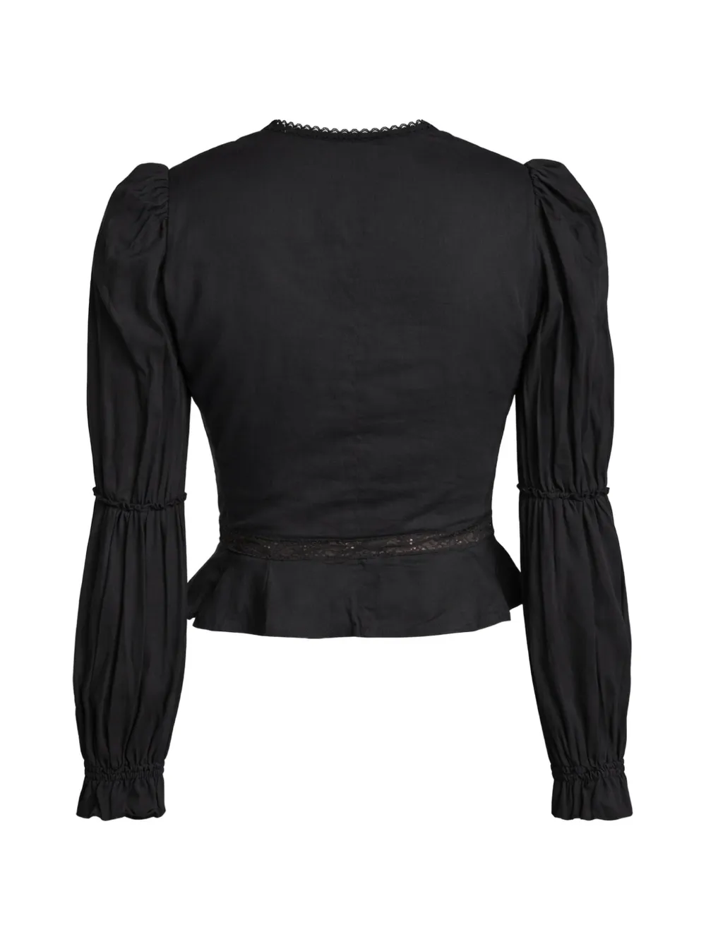  Reformation Meadowlark V-neck Blouse - Black 