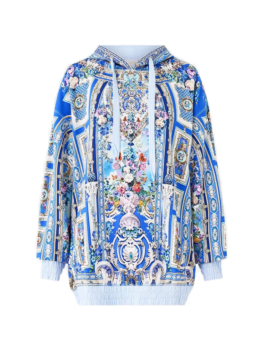Camilla Felpa oversize con cappuccio - Blu