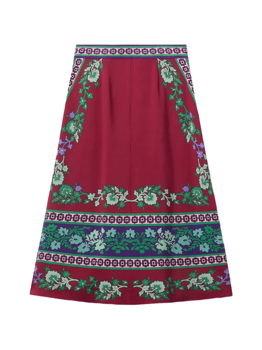  La Doublej Santa Monica Floral Maxi Skirt - Red 