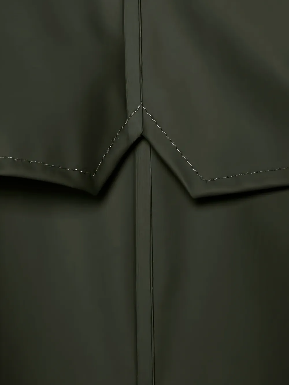 Rains Fishtail parka regenjas met capuchon en trekkoord Groen