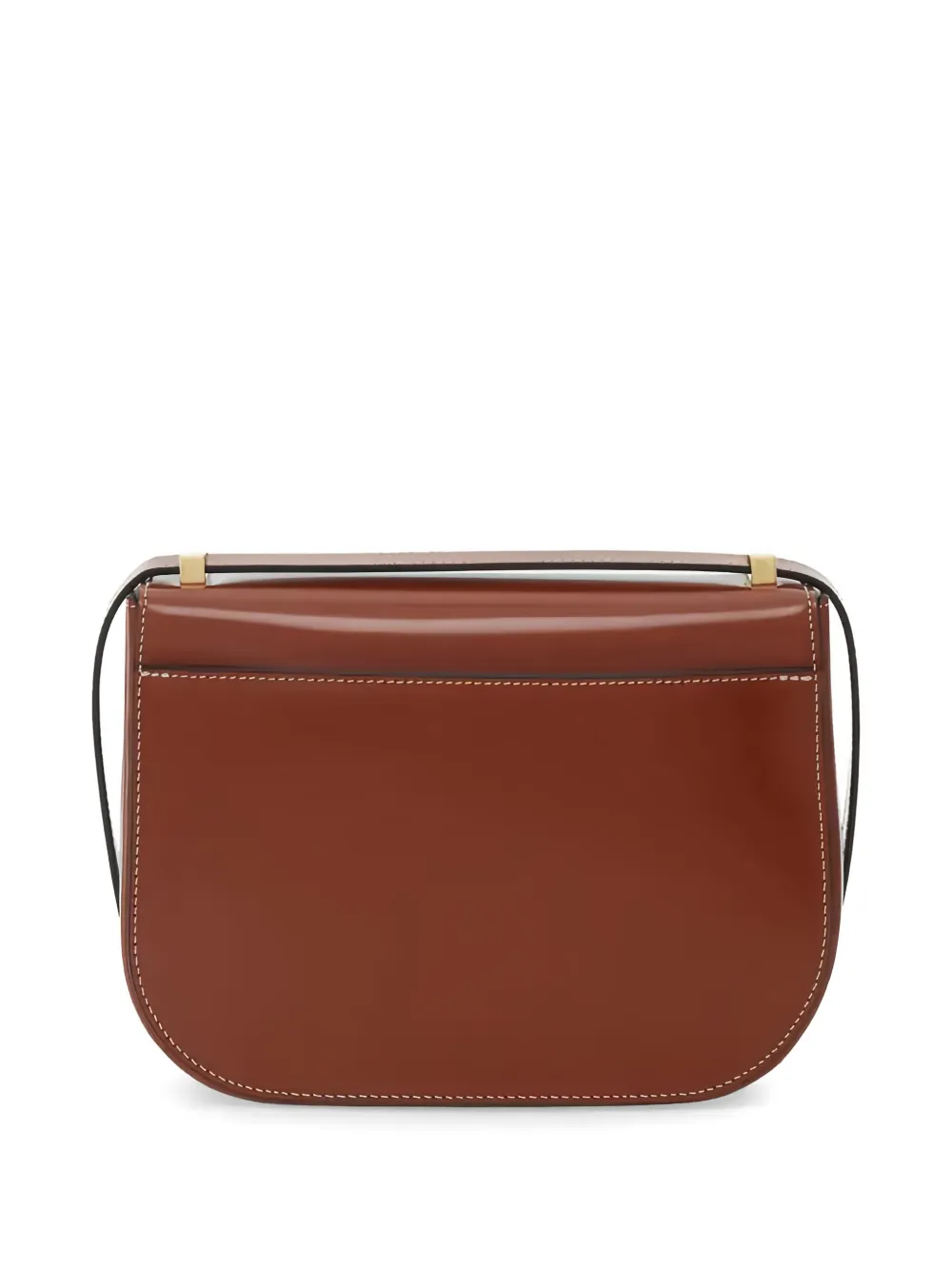 Ferragamo Double Gancini North-South crossbodytas Bruin