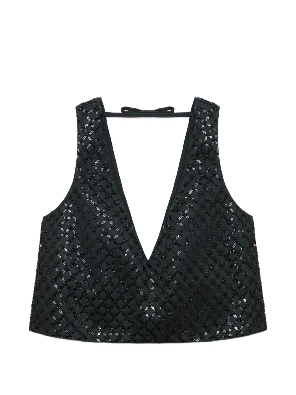  Dorothee Schumacher Top Con Lentejuelas - Negro 