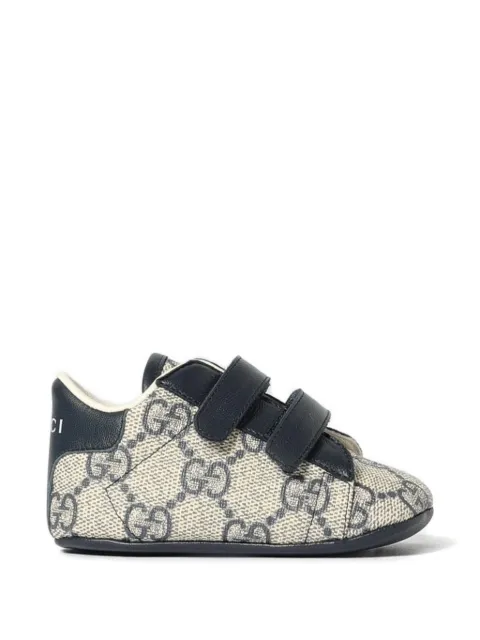 Gucci Kids monogram double strap sneakers