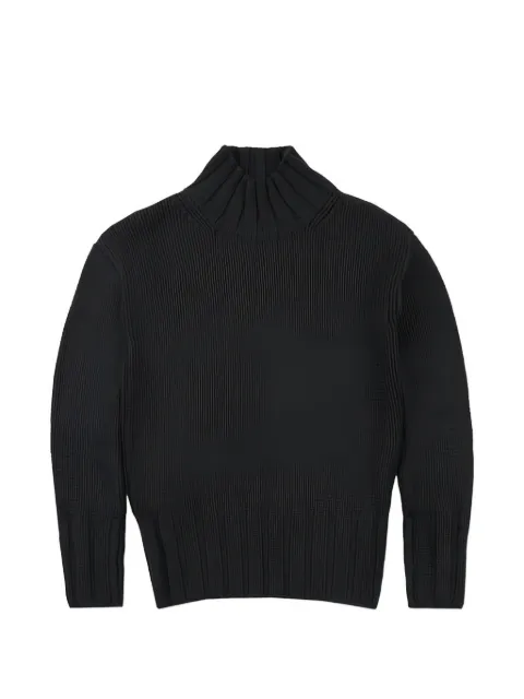 slowear  ribbed mock neck sweater