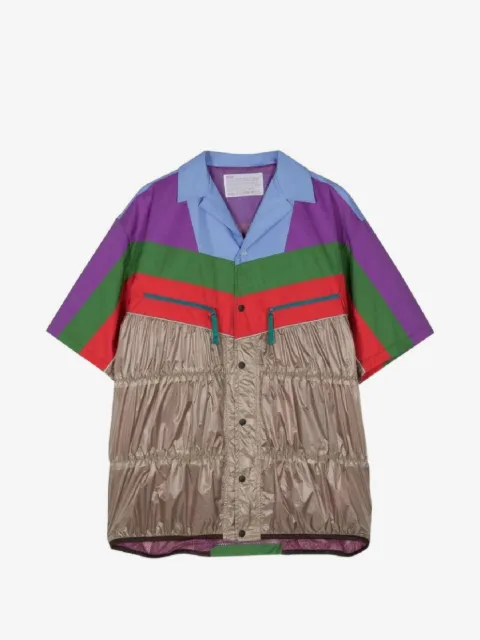 Kolor panelled zip shirt
