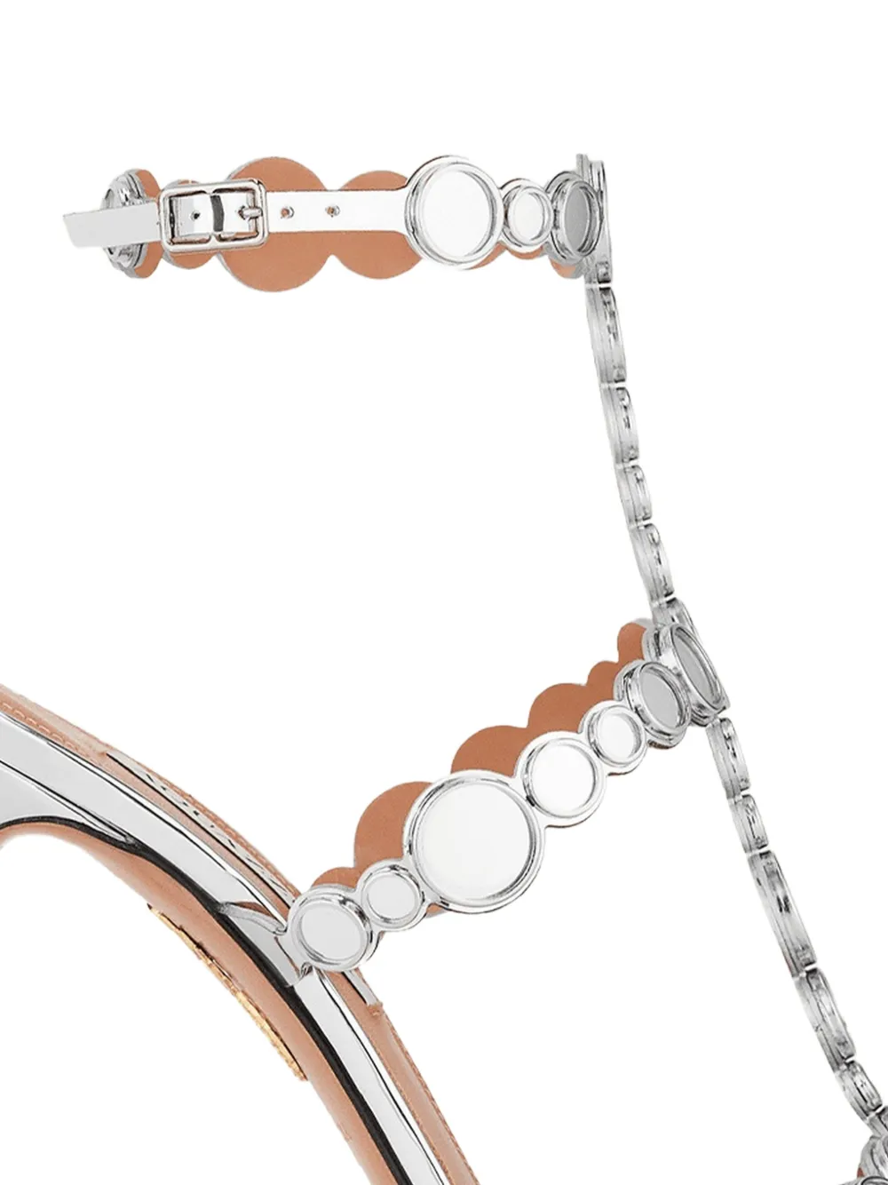 Aquazzura Cha sandalen met kristallen Zilver